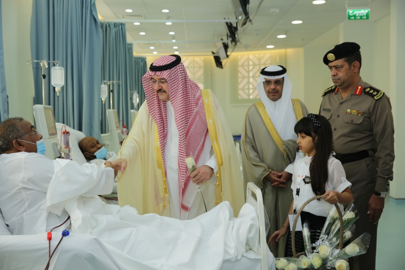 زيارة صاحب السمو  الملكي الأمير مشعل بن ماجد لمركز هشام عطار لغسيل الكلى